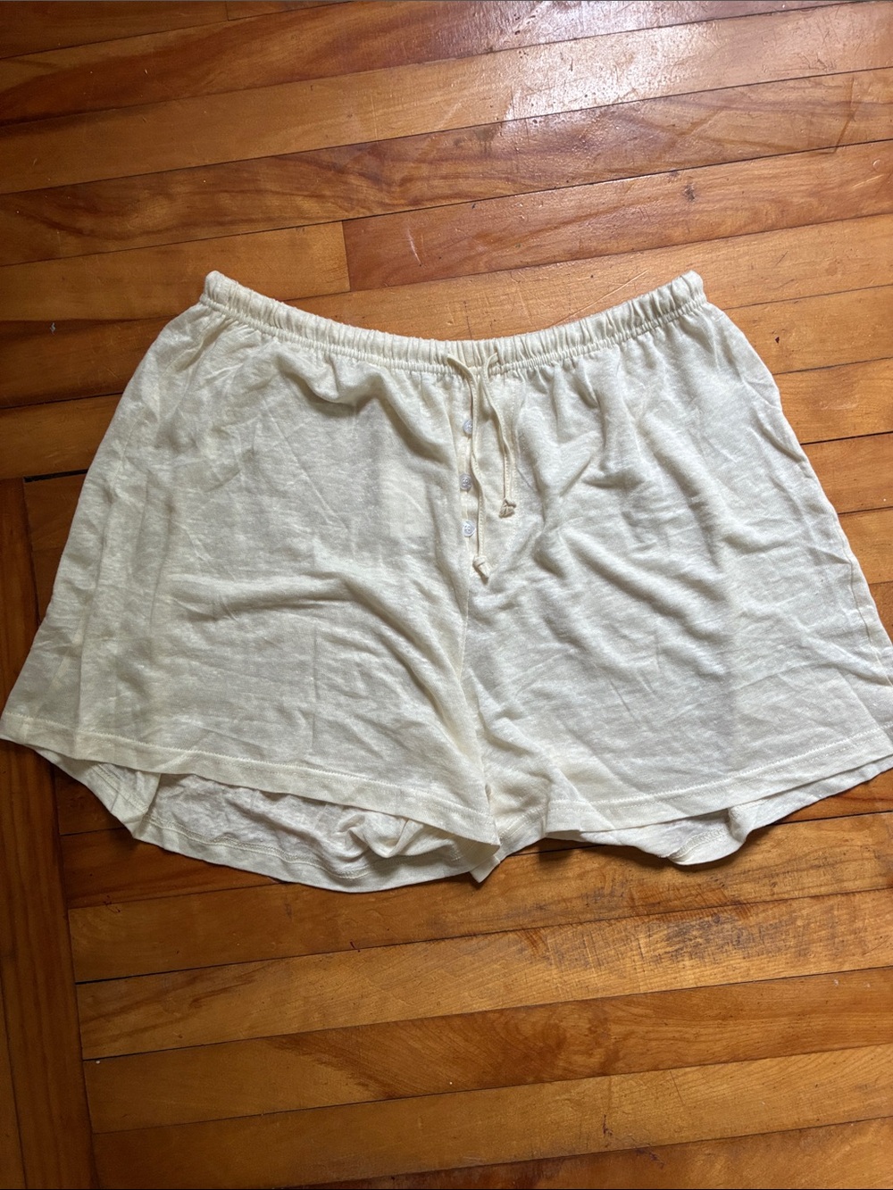 Boheme Lightweight Cream Lounge Shorts